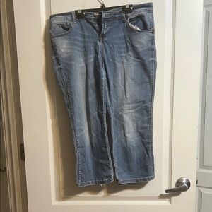 INC International Concepts Light Blue cropped Jeans